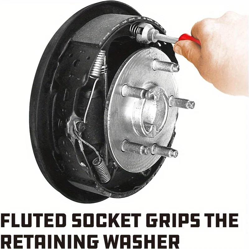 Набор инструментов для регулировки железных тормозов для тяжелых условий эксплуатации с пазкой и функцией установки и снятия пружинной шайбы.