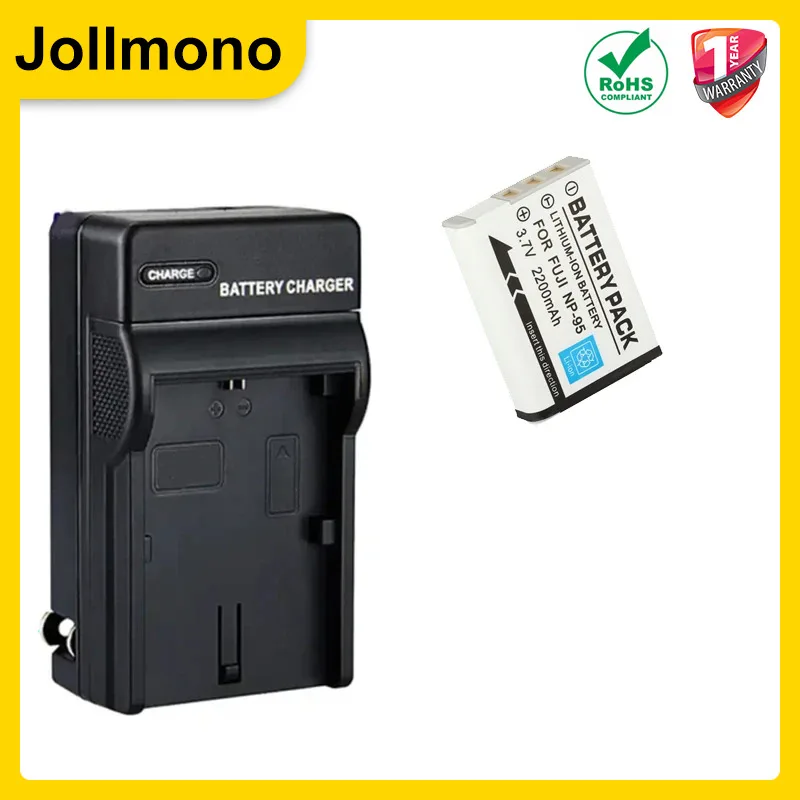 2200mAh NP-95 NP95 Battery+LCD USB Charger For FUJIFILM NP-95 F30 F31 F30fd F31fd 3D W1 X100T X100S X100 X-S1 3DW1