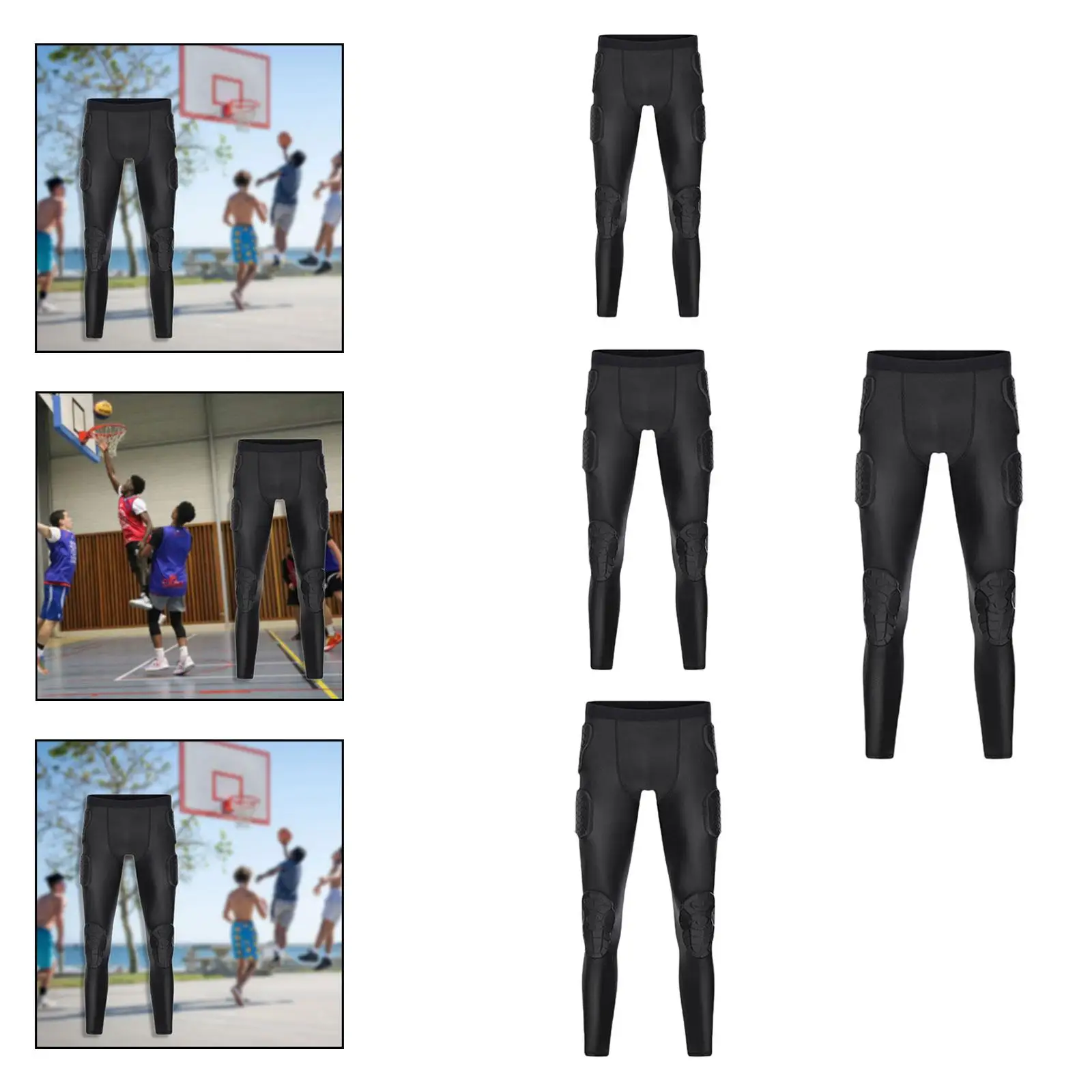 Comfortable Soccer Goalie Pants Protective EVA Pad Impact Resistant Sports Trousers for Multiple Contact Games