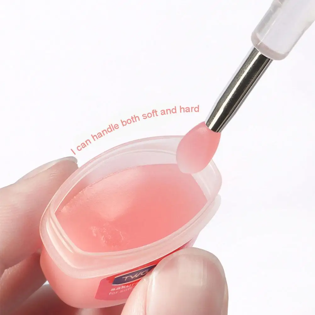 Mini pincel de silicona con tapa, máscara de labios portátil profesional, lápiz labial, sombra de ojos, lápiz labial difuminado