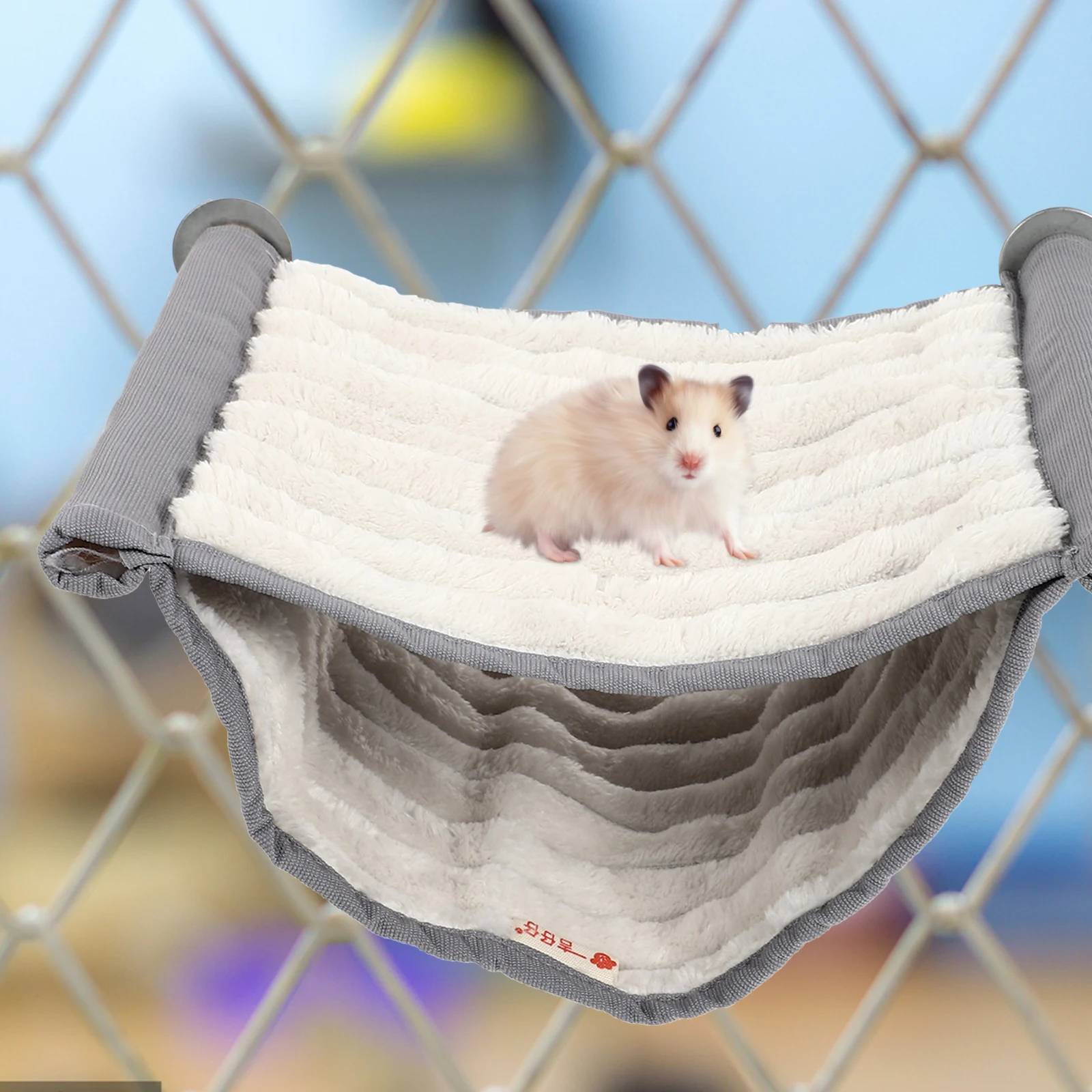 

1Pcs Small Pet Hammock Bed for Hamster Chinchilla Hanging Swing Nest Warm Winter Sleeping Spot in Cage Detachable Safe