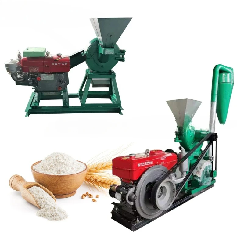 20HP Diesel Engine Corn Grinder Grinding Machine Flour Hammer Milling Machine Cassava Corn Maize Mill