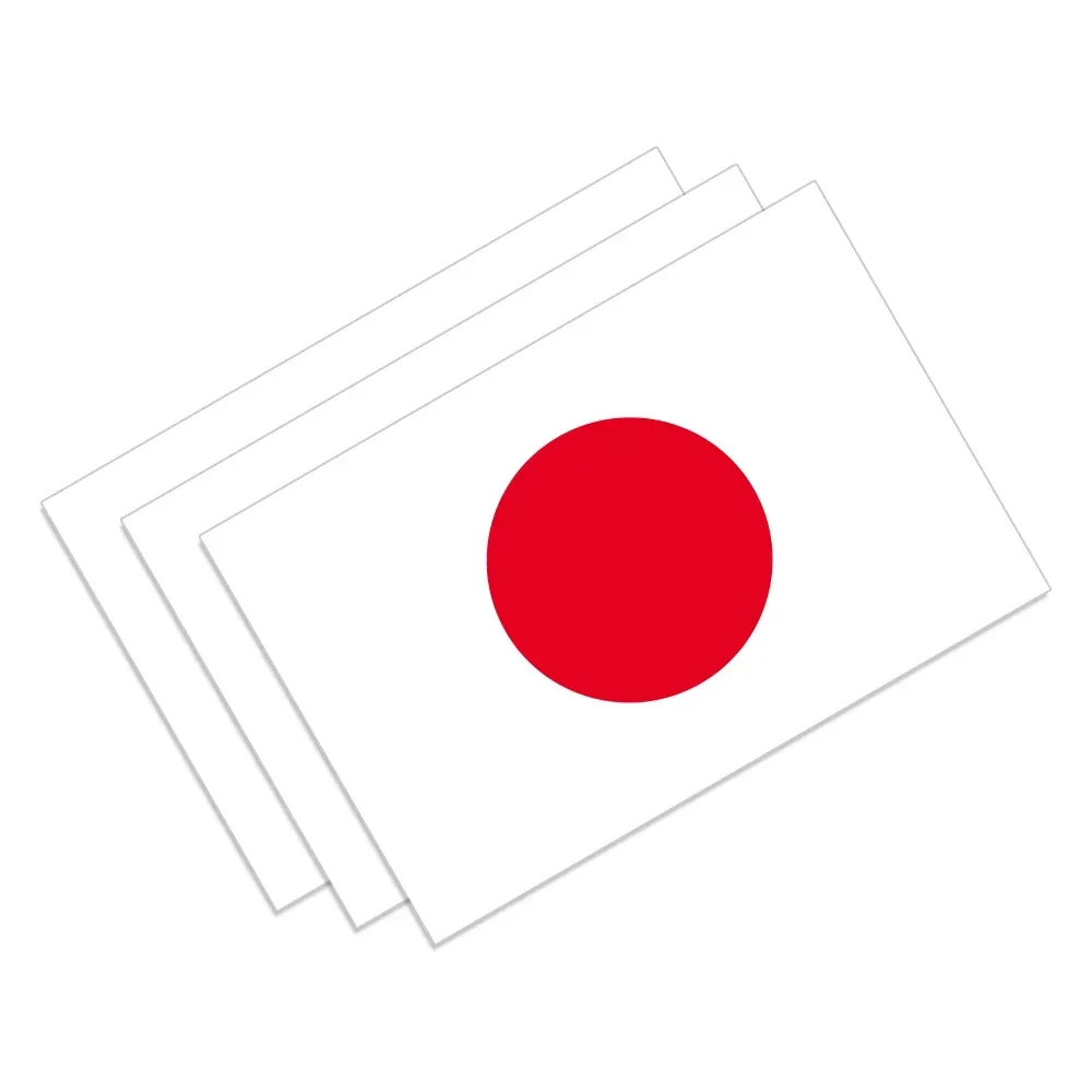 Autocollants drapeau japonais japonais, décalcomanies de décoration personnalisées en vinyle pour ordinateur portable, porte de moto, fenêtre, corps latéral, accessoires universels