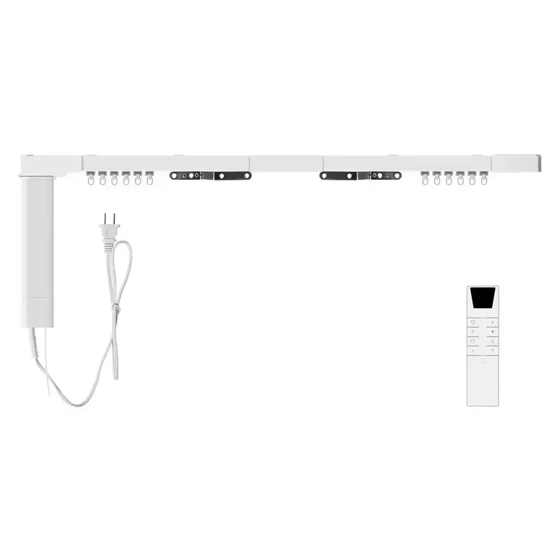 JEO Smart Electric Curtain Track WiFi Motorized Drapery Rail Splicing System for Home Automation Compatible with Tuya App