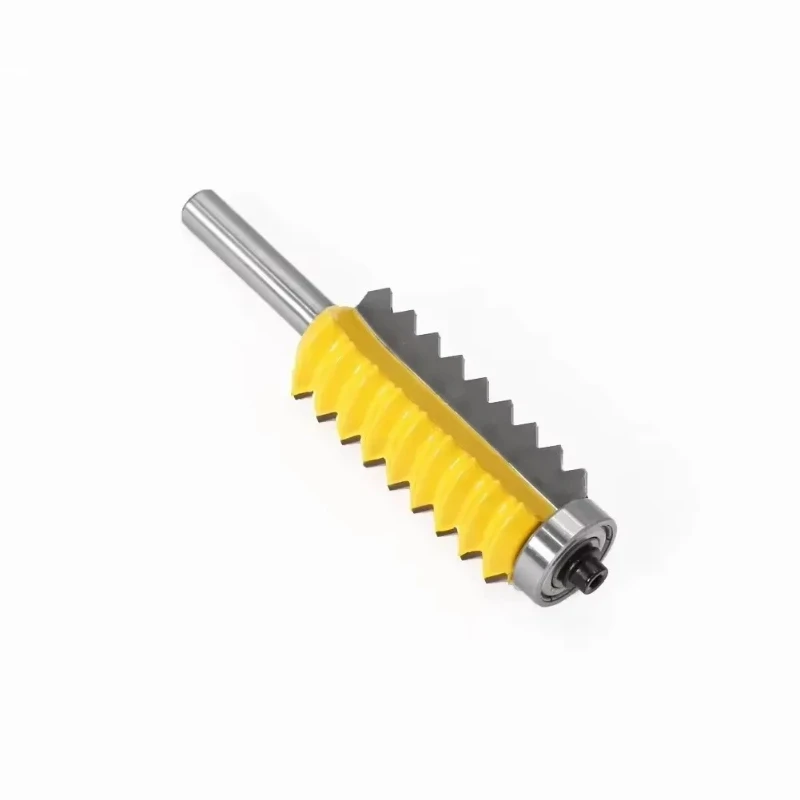1PC 8MM Shank Milling Cutter Wood Carving Raised panel V Joint Bits Finger Joint Glue Milling Cutter for Wood Tenon Woodworking