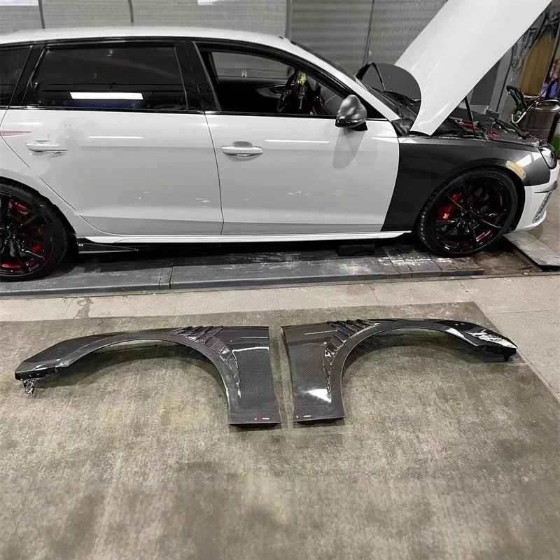 

Dry carbin fiber Car Fender Flares for Audi A4 B9 S4 RS4 modified Mudguard Fender Wheel Protector