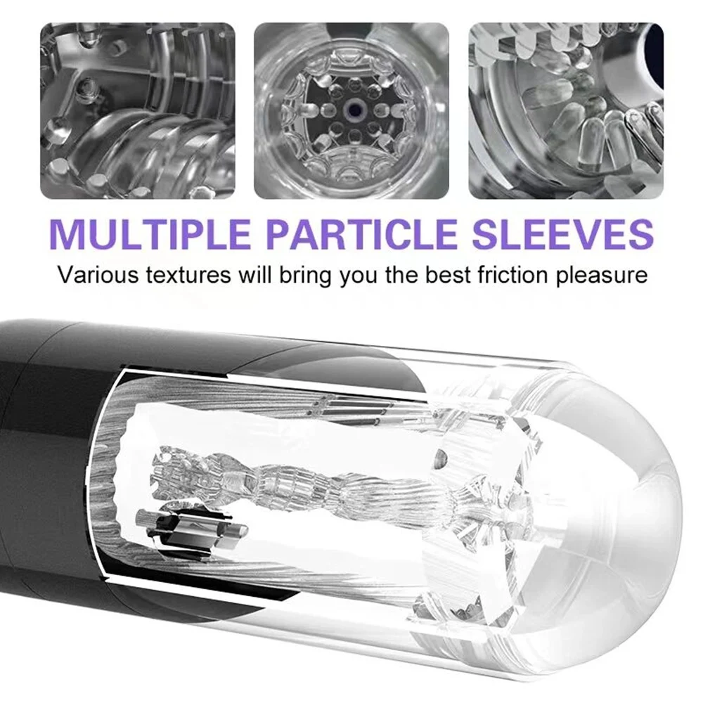 Automatic Male Masturbation Artificial Vaginal Vibrator Sex Machine Toy Blowjob Sucking Masturbator for Men Tools Adult Toys view 5
