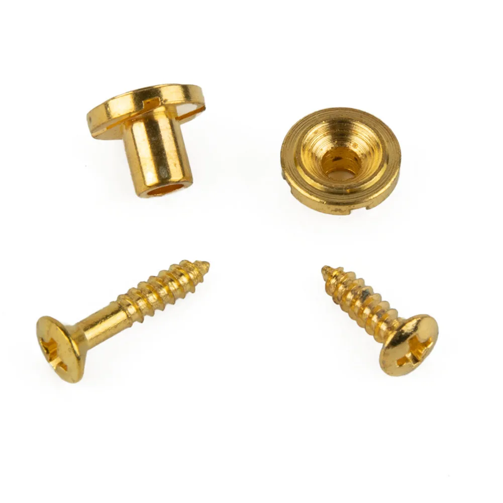 Other Guitar Parts 2* String Retainers Approx.10g 1 Pair 2pcs Gold Musical Instruments Gear Parts Accessories Silvery