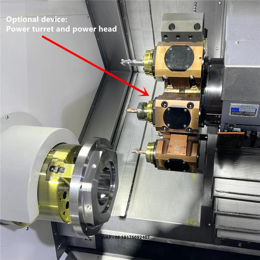 TCK560 Slant Bed CNC Lathe CNC Lathe Machine Servo Turret CNC Lathe With Polygon Turning