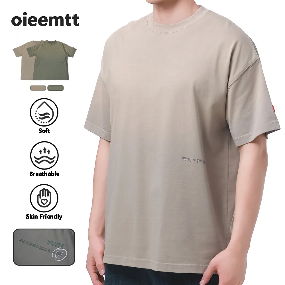 

280gsm Cotton Soft Sportwear Screen Printing Oversize Baggy washed Men T-shirt Short Sleeve Top Summer Unisex Tee