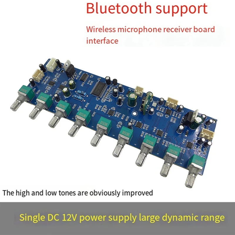 Best Pick Tone Module M65831 T62M0001A Karaoke Reverb Board Preamp Board High Bass Adjustment DC 12V Power Supply Board Module