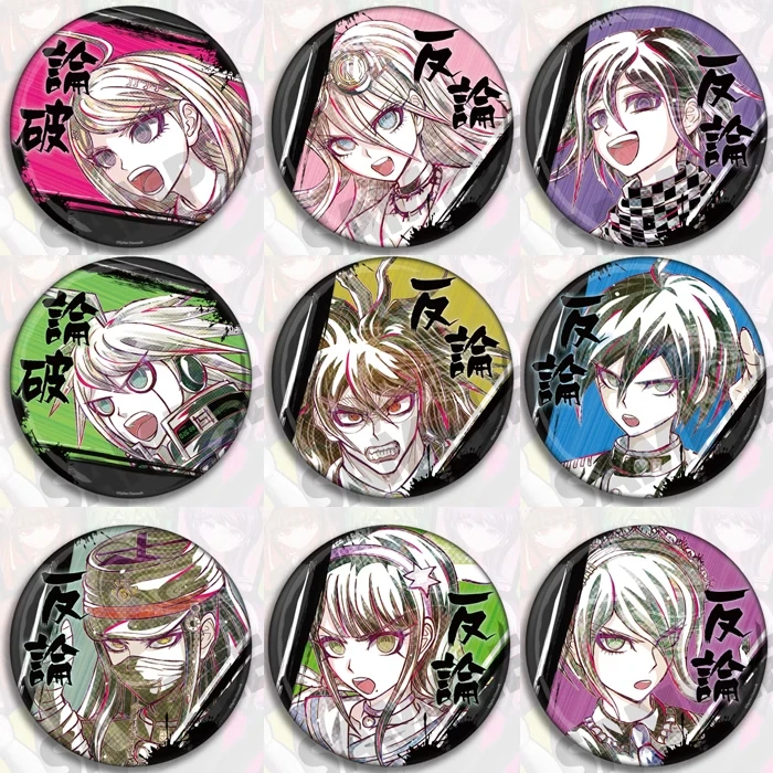 Anime Danganronpa V3: Killing Harmony Akamatsu Kaede Iruma Miu Cosplay Badge Button Brooch Pin Metal Pendnat Medal Cartoon Gift