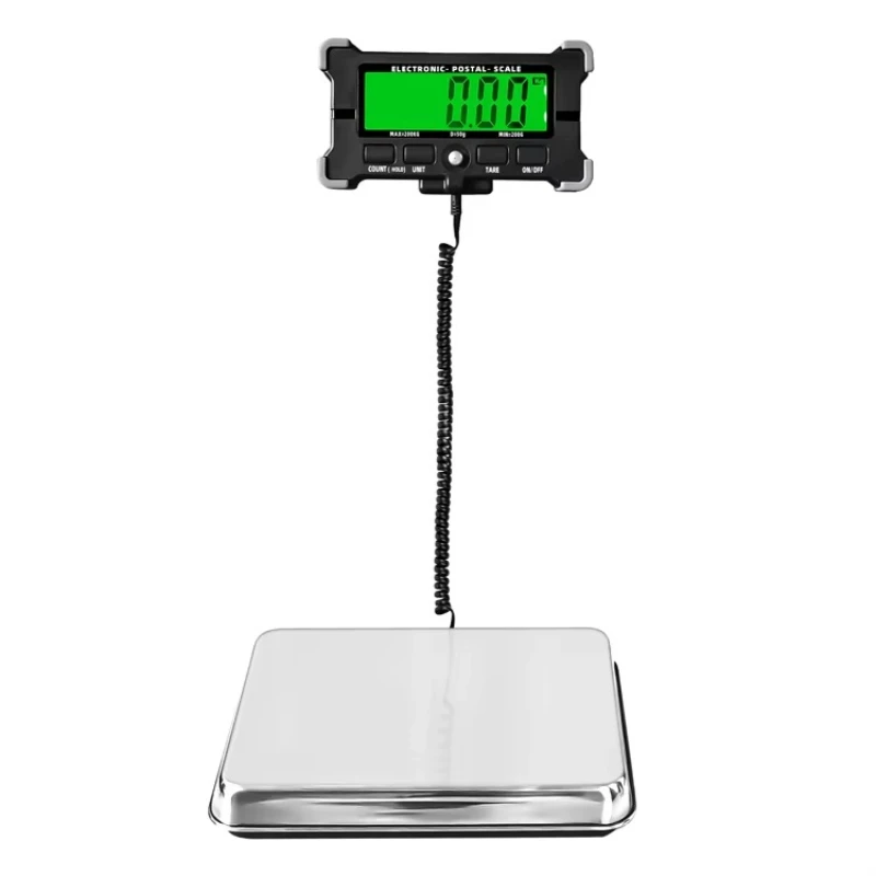 

High Quality 440 lbs 200 kg 120 kg USB Stainless Steel Portable Platform Weighing Scale