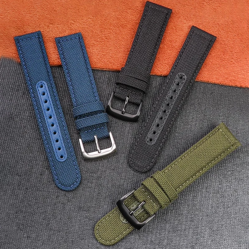 20mm 21mm22mm Nylon Watchband For Seiko PROSPEX Watch Band Outdoor Sports Waterproof SRPC31J1 SSC295J1 Series Hamilton Bracelet