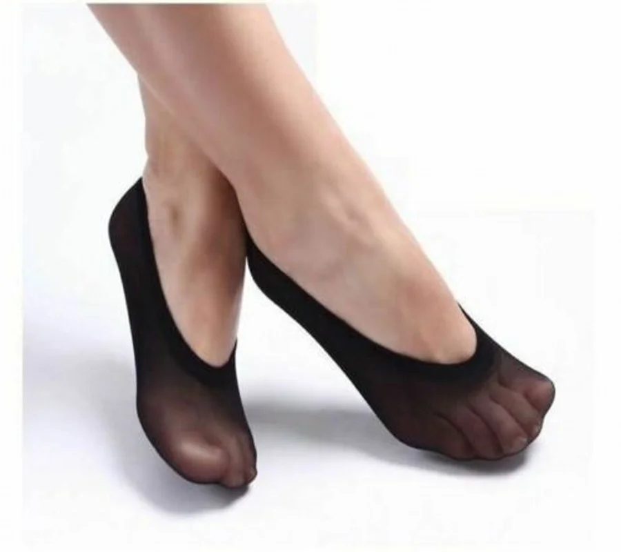 40pcs Women Summer Invisible Footsies Shoe Liner Trainer Ballerina Boat Socks Ladies Thin Sock Slippers Transparent Socks