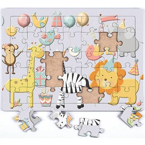 King Of Puzzle Party Animals Wooden Puzzle 35 Piece (Xxxv-21)