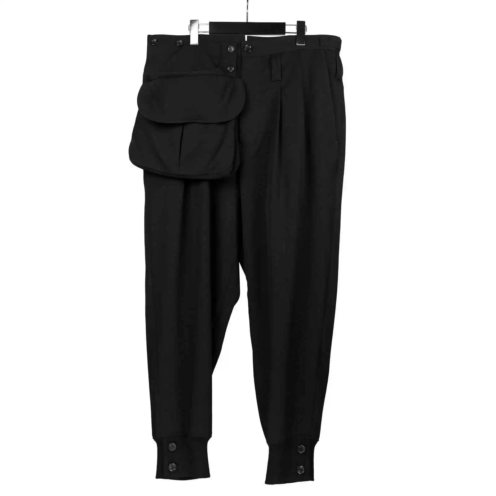 TOP-YAMAMOTO original design Dark men's wear design, niche slim-fit large-pocket men's pants, slim-fit pants