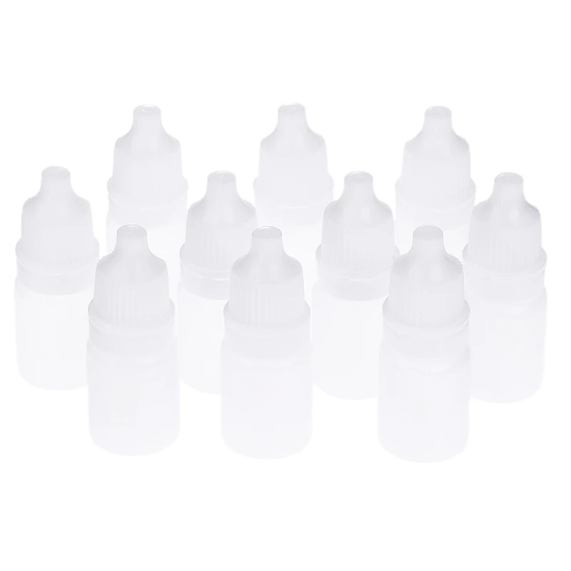 10PCS 5/10/15/20/30/50ml Empty Plastic Dropper Bottle Paint Beauty Oil Squeezable Refillable Bottle Cosmetics Storage Bottles