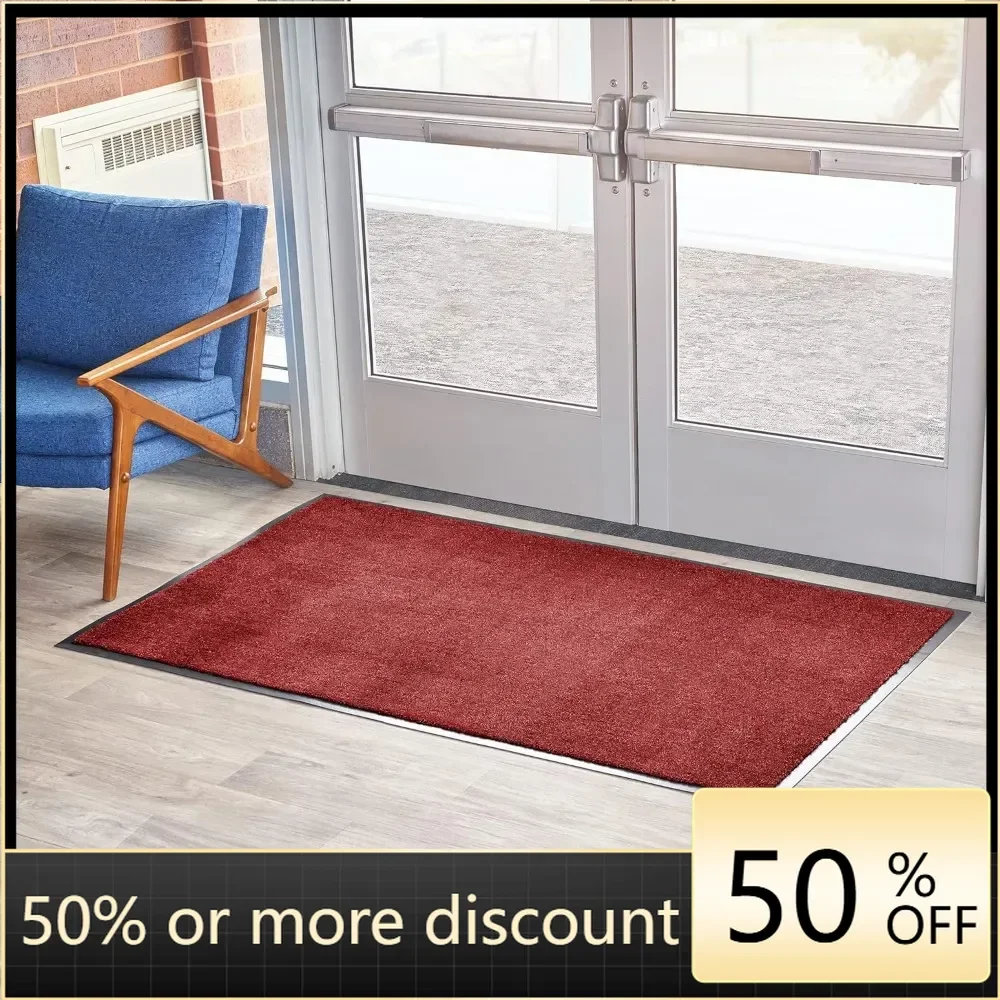 Durable plastic economical indoor/outdoor entrance floor mat with anti slip rubber backing,