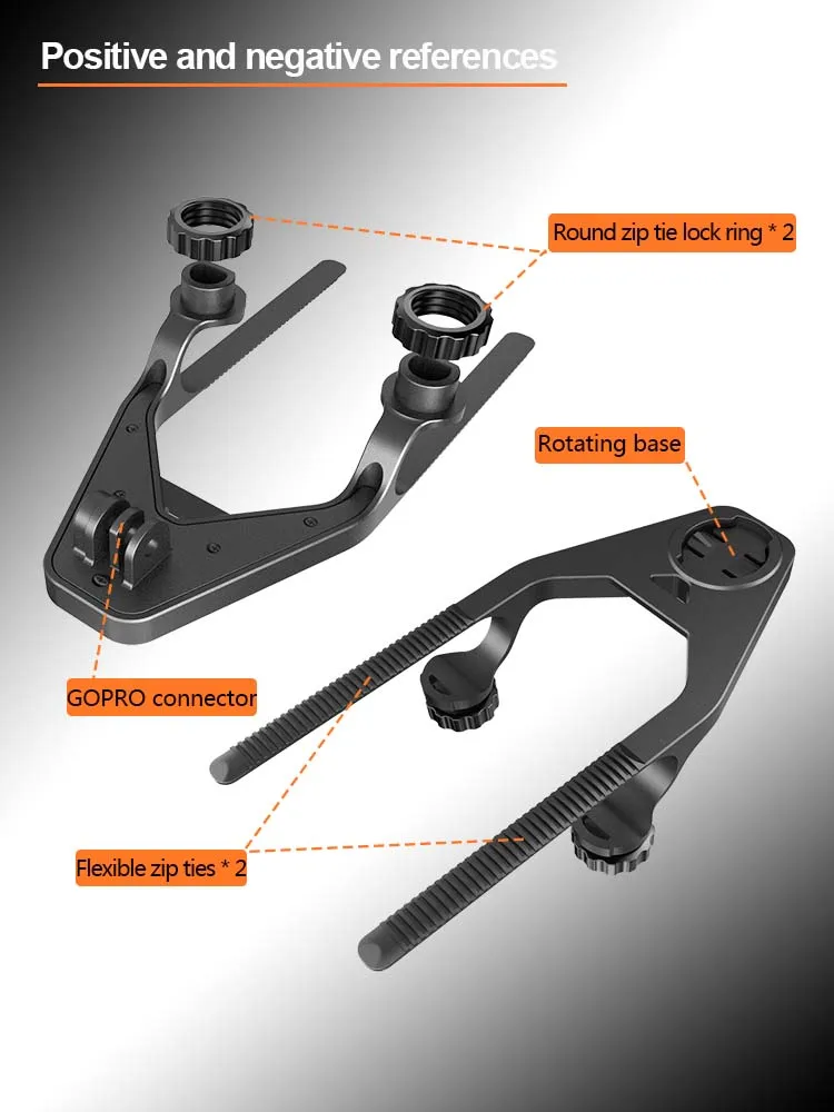 Fahrrad Lenker Computer Halter Leichte MTB Fahrrad Code Tabelle Basis Rennrad Code Meter Befestigungs Basis für Garmin/Wahoo/Bryton – Detail 2