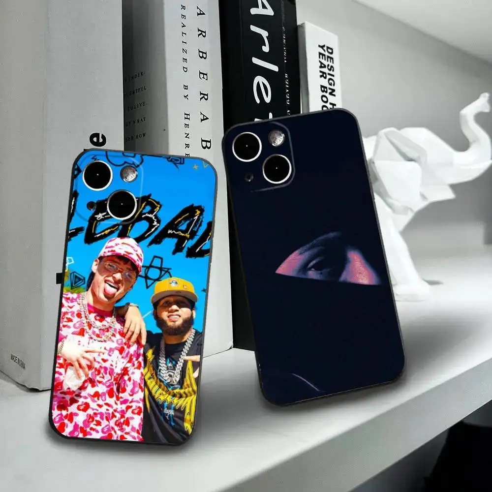 

Mexico Peso Pluma Rapper Phone Case For iPhone16,15,14,13,12 Mini 11 Pro XR,X,XS,MAX 7,8 Plus Silicone Cover Soft Black