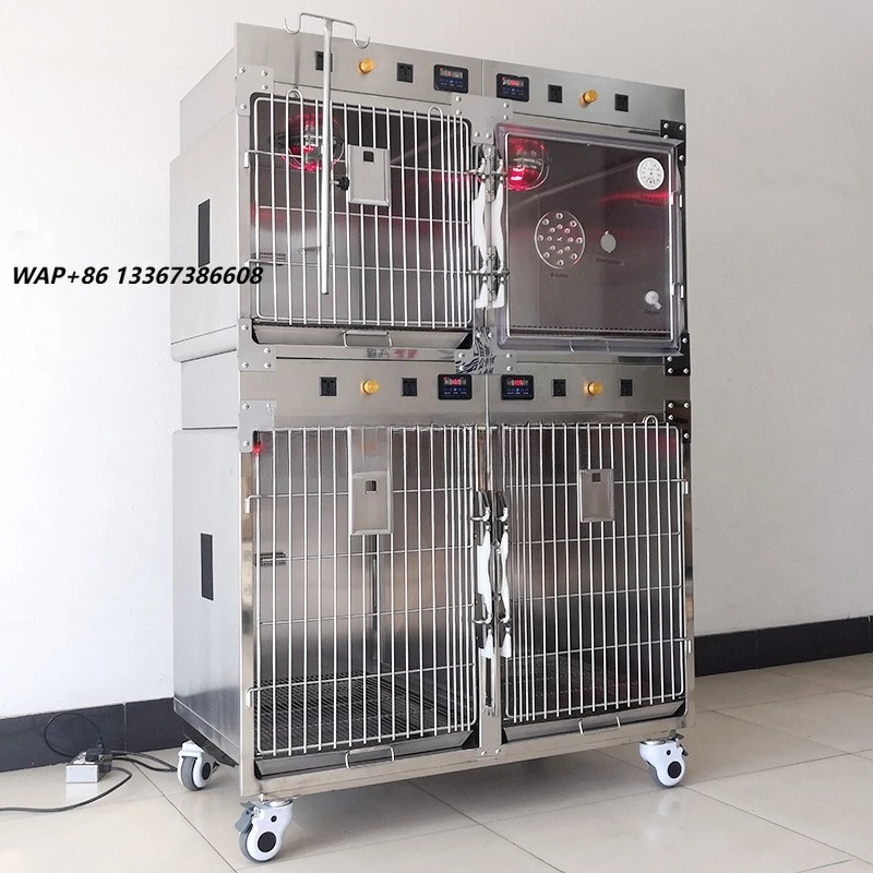EURPET factory supplies high quality dog clinic cages luxury veterinary equipment stainless steel cages 1 year warranty model