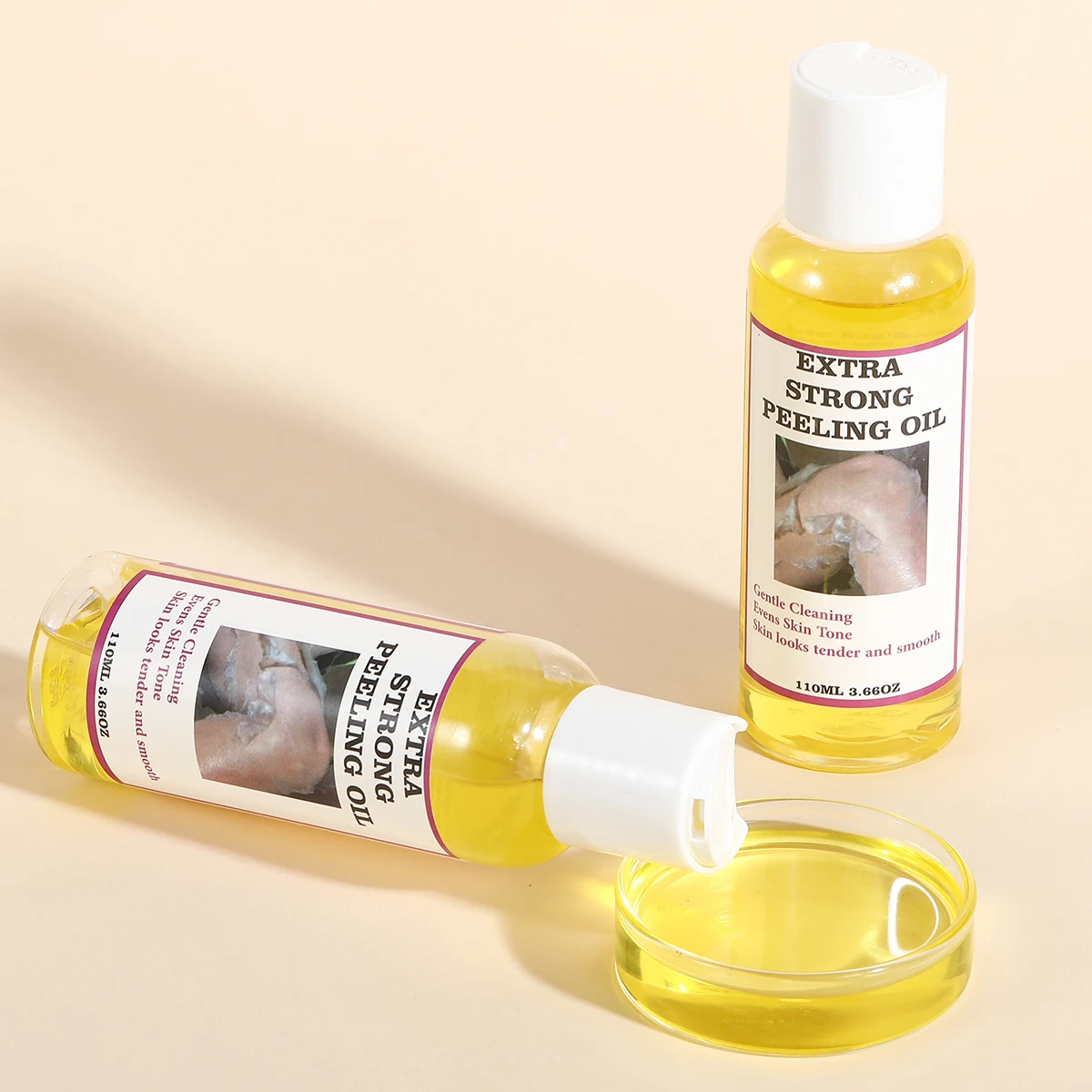 Yellow Peeling Oil Lightening Exfoliating Dark Skin Body Strong Peeling Oil For Skin Brightening Moisturizing