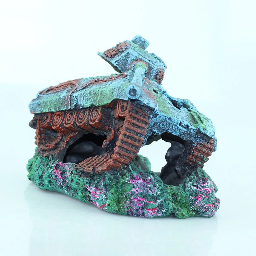 

Sunken Ship Decoration Resin Aquarium Broken Pirate Ship Landscape Fish Tank Ornament Artificial Underwater Scene Safe for Fresh