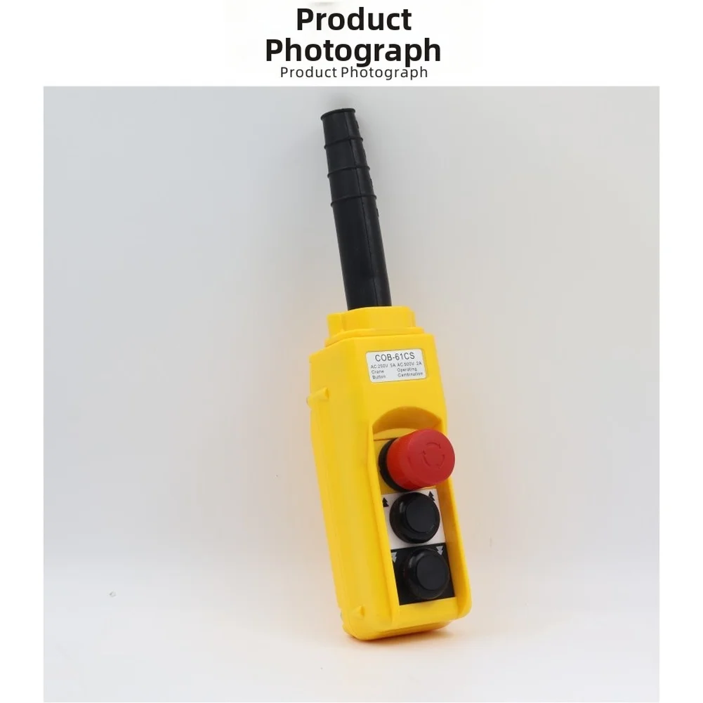 Waterproof For Crane Control Button COB-61CS for Hoist Handle 61mm Diameter 250V 500V IP Rated Plastic Housing