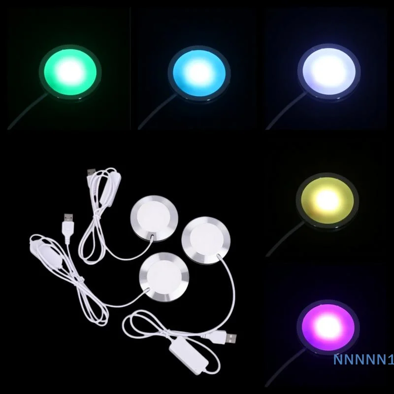 

Компоненты комплекта светодиодной лампы Bambu Lab; Круглое светодиодное освещение теплого белого/разноцветного цвета для бамбуковых проектов