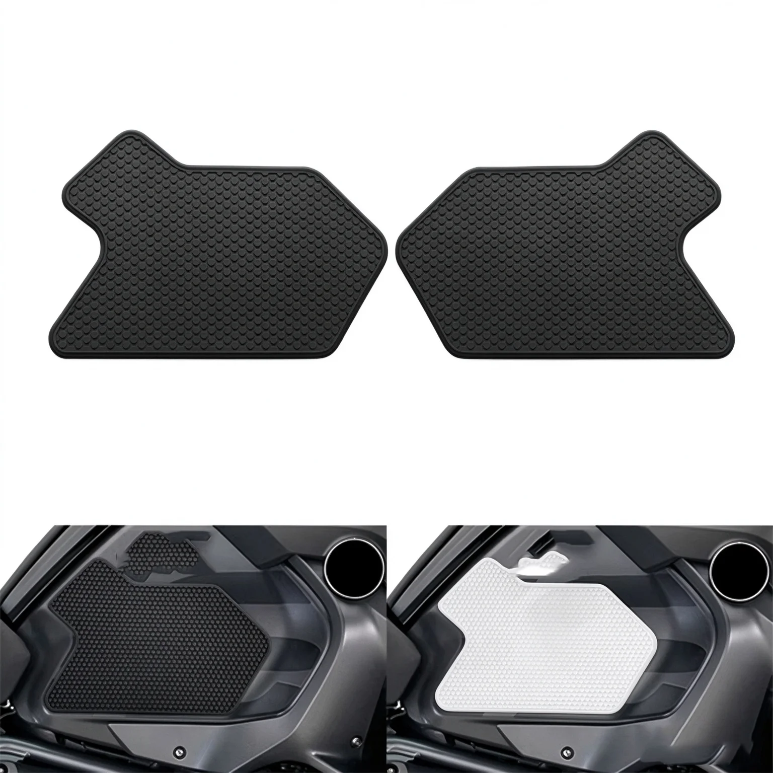 Motorcycle Black Rubber Side Fuel Tank Pad Fits For BMW R1200GS R1250GS Adventure 2013/2014/2015/2016/2017/2018/2020/2019