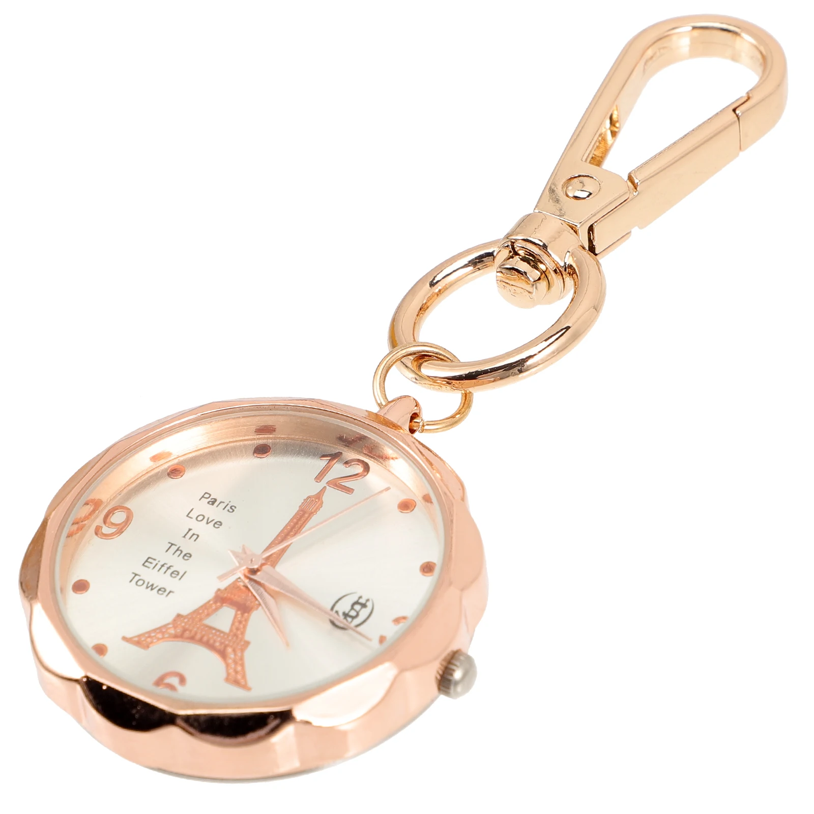 

Vintage Pocket Watch For Nurses Accurate Portable Alloy Glow In Dark Clip On Watch Multi-Function Key Chain Outdoor Workers Gift