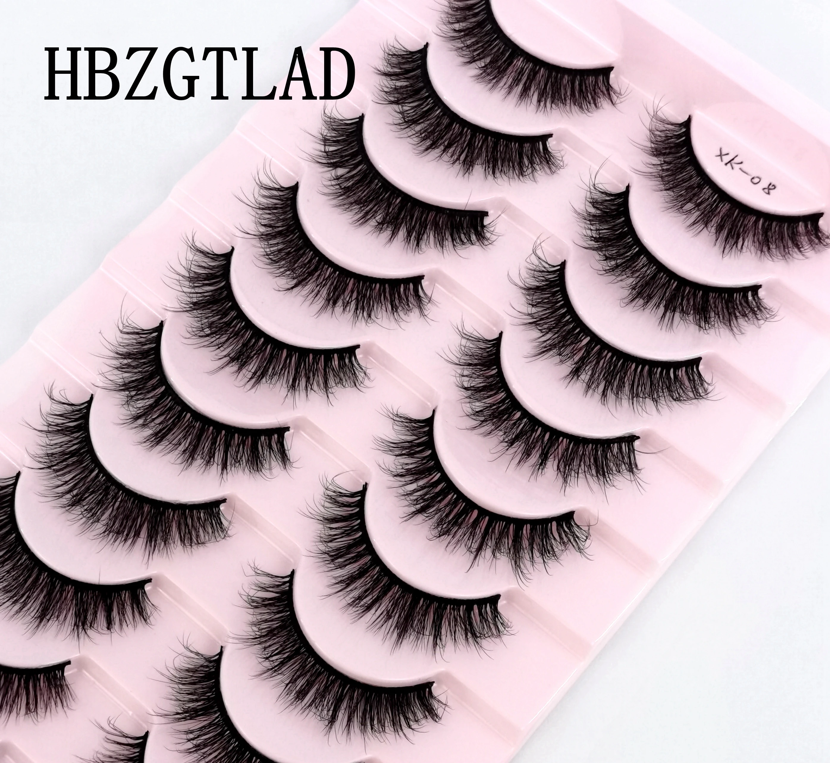 HBZGTLAD 10 Pairs 3D Mink Lashes Natural Eyelash Dramatic False Eyelashes Faux Cils Makeup Fake Eyelash Extension maquiagem