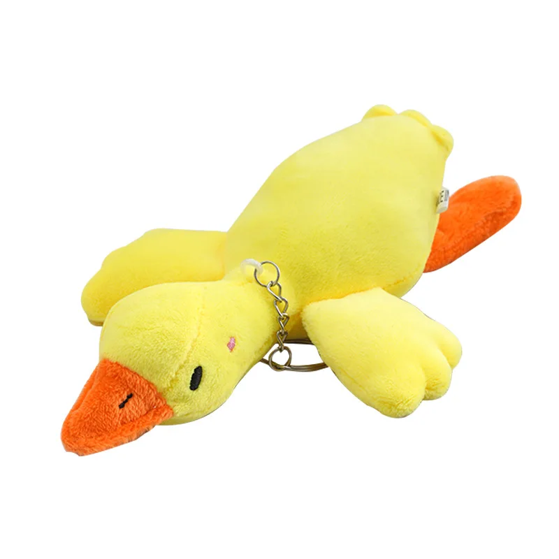 Cute Goose Plush Shoulder Bag Coin Purse Yellow Duck Plush Toys Kawaii Birthday Gift Animal Stuffed Swan Goose Soft Dolls