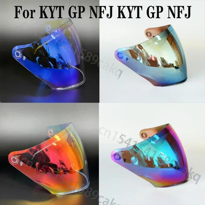 Motorcycle Helmet Universal for All Seasons Lens Half Helmet Lens for KYT GP NFJ KYT GP NFJ Sun Visor