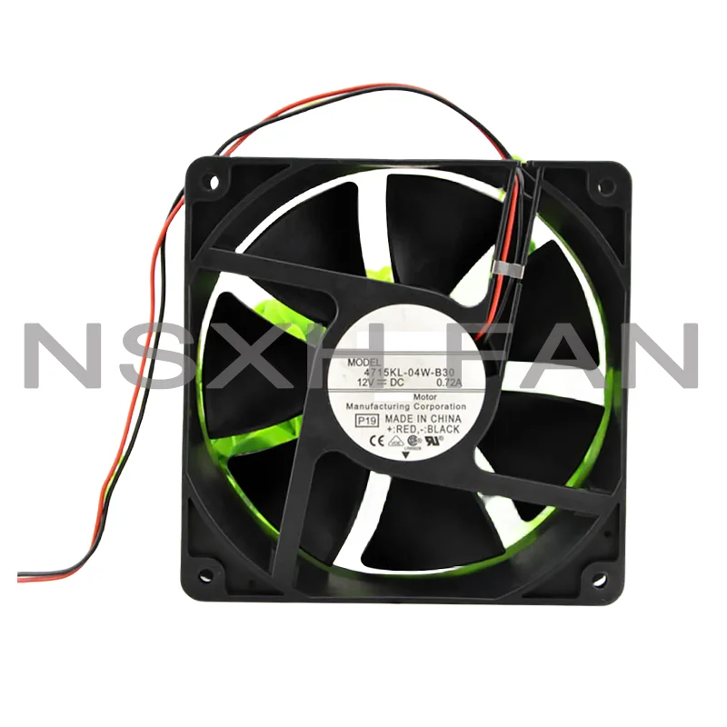 12CM Cooling Fan 4715KL-04W-B30 12V 0.72A 12038 120*120*38mm