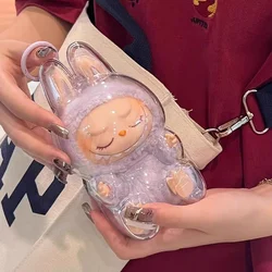 V1 V2 Labubu Protective Cover Labubu Protector Case Sitting Party Transparent Protective Shell Dust Cover Doll Transparent Cover