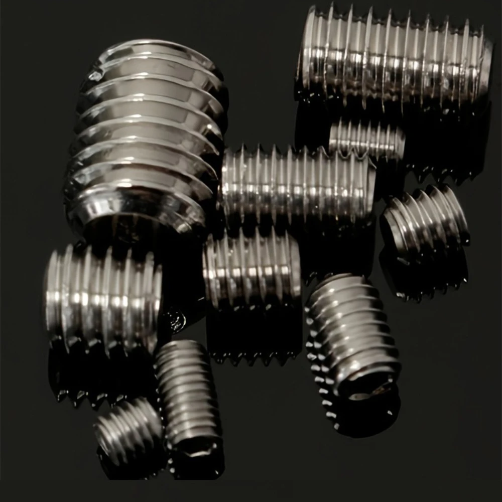 Stainless Steel Machine Screw Without Head Set 200pcs M3 M4 M5 M6 Hex Hexagon Socket Allen Cup Point Grub Bolt Set Screw Kit Box