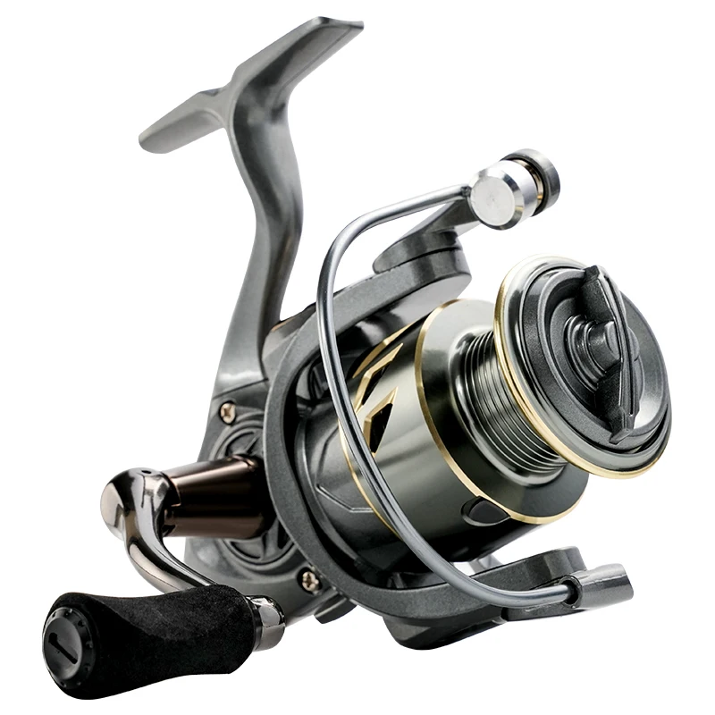 New Spinning Lure Fishing Reel 8KG Max Drag Metal Spool Saltwater Fishing Coil 5.2:1 7000 6000 5000 4000 3000 2000 Series Smooth