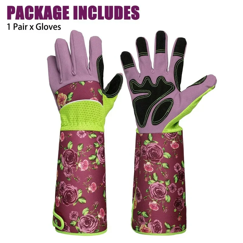 

Long Pruning Garden Gloves Durable Puncture Resistant Work Yard Glove Hands Protector Waterproof Trimming Gardening Glove