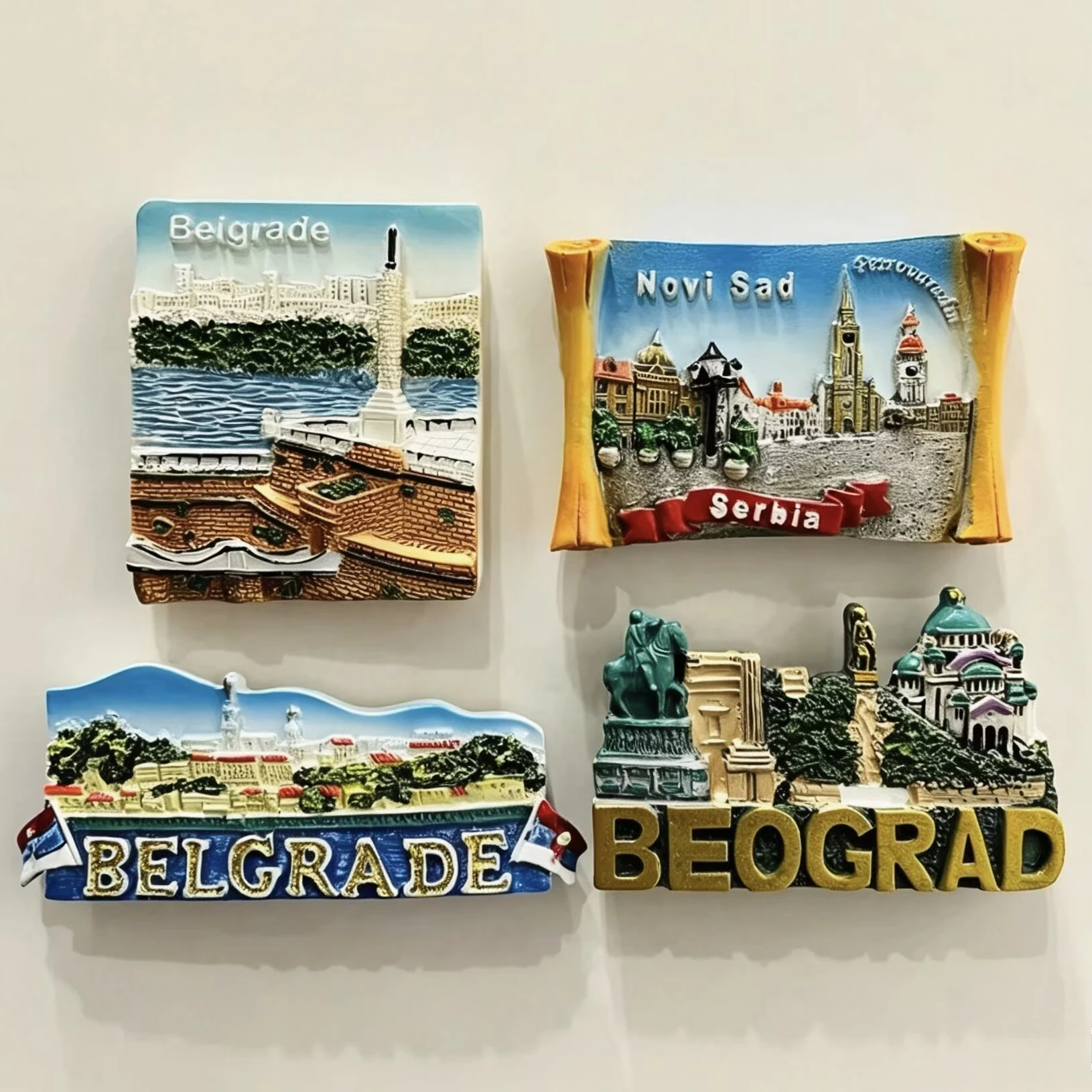 Serbia 3D Fridge Magnets Tourism Souvenir Resin Refrigerator Magnets Sticker Collection Handicraft Gift Home Decoration Articles