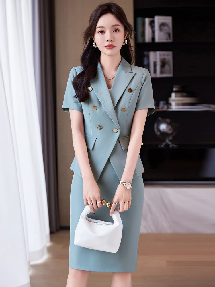 

ort Sve Suit Set Dr Women's Summer 2025 New High-End Profional Ele Godd Sle Premium Work orm