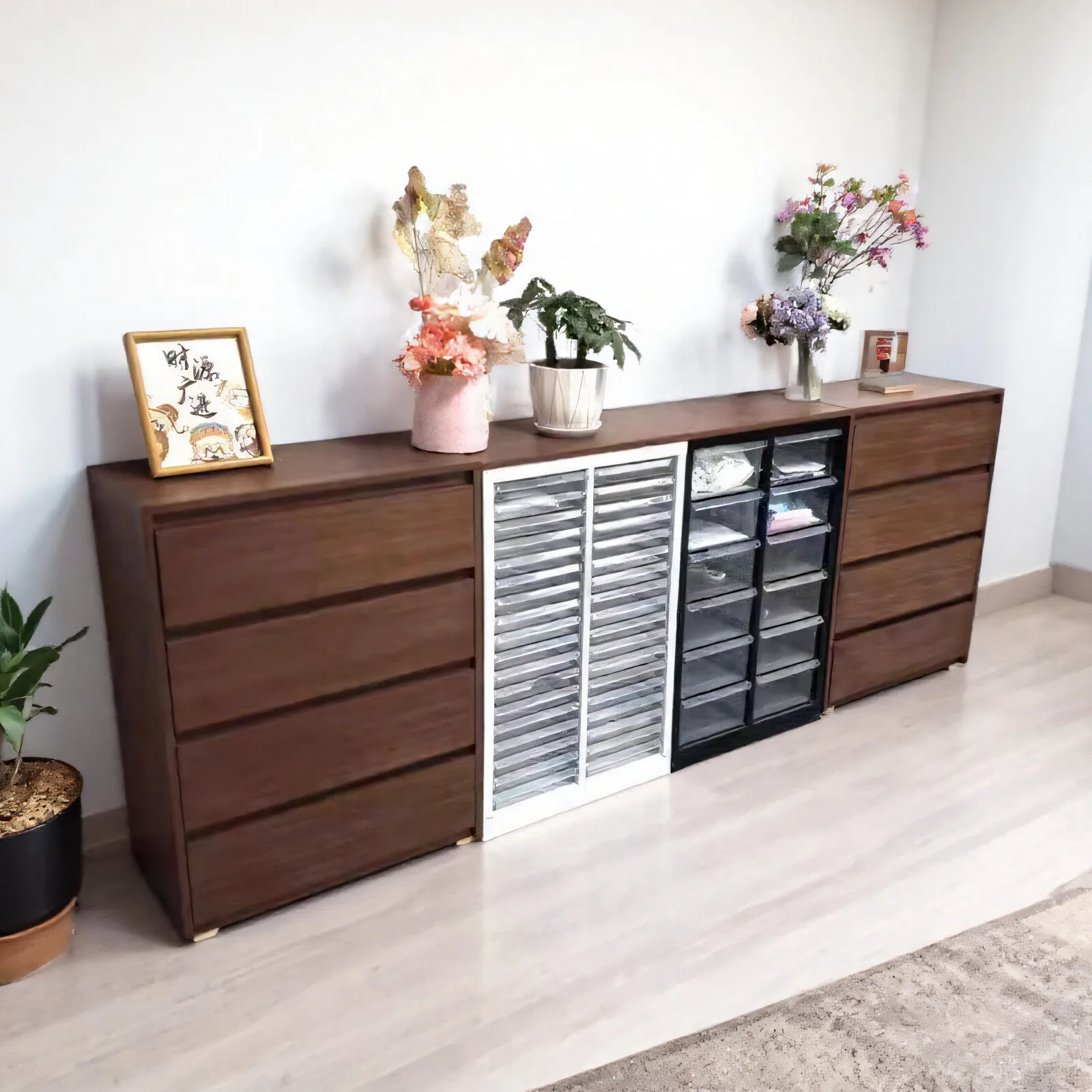 

Solid wood medieval manicure cabinet display nail polish storage nail polish glue locker nail salon floo