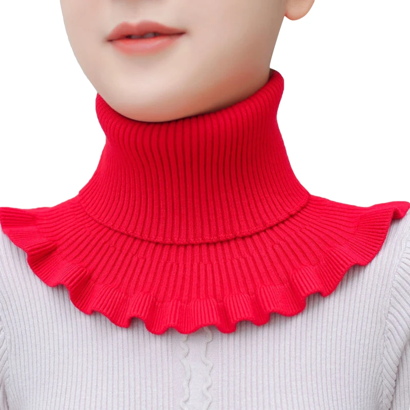 

Wild Women's Pullover Collar Fake Collar Turtleneck Neck Half Top Mock Blouse Collar Knitted Neck Warmer For Women Girls