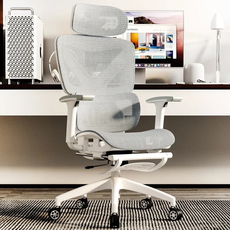 Silla de oficina ergonómica con respaldo de malla y altura de asiento ajustable para comodidad durante todo el día