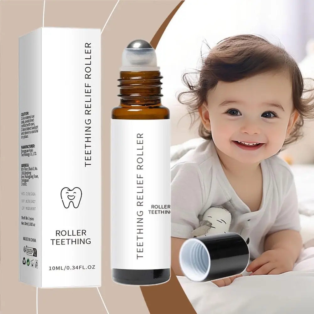 10ml novo rolo de óleo de dentição do bebê natural alívio da dentição para bebês sangramento gengivas dentes bioplasgem velaria rolo de dentição i2x8