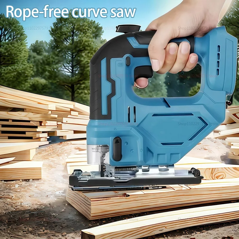 منشار فرشاة كهربائي على شكل قوس، لاسلكي، محمول، متعدد الوظائف، بطارية ليثيوم لأدوات النجارة الكهربائية