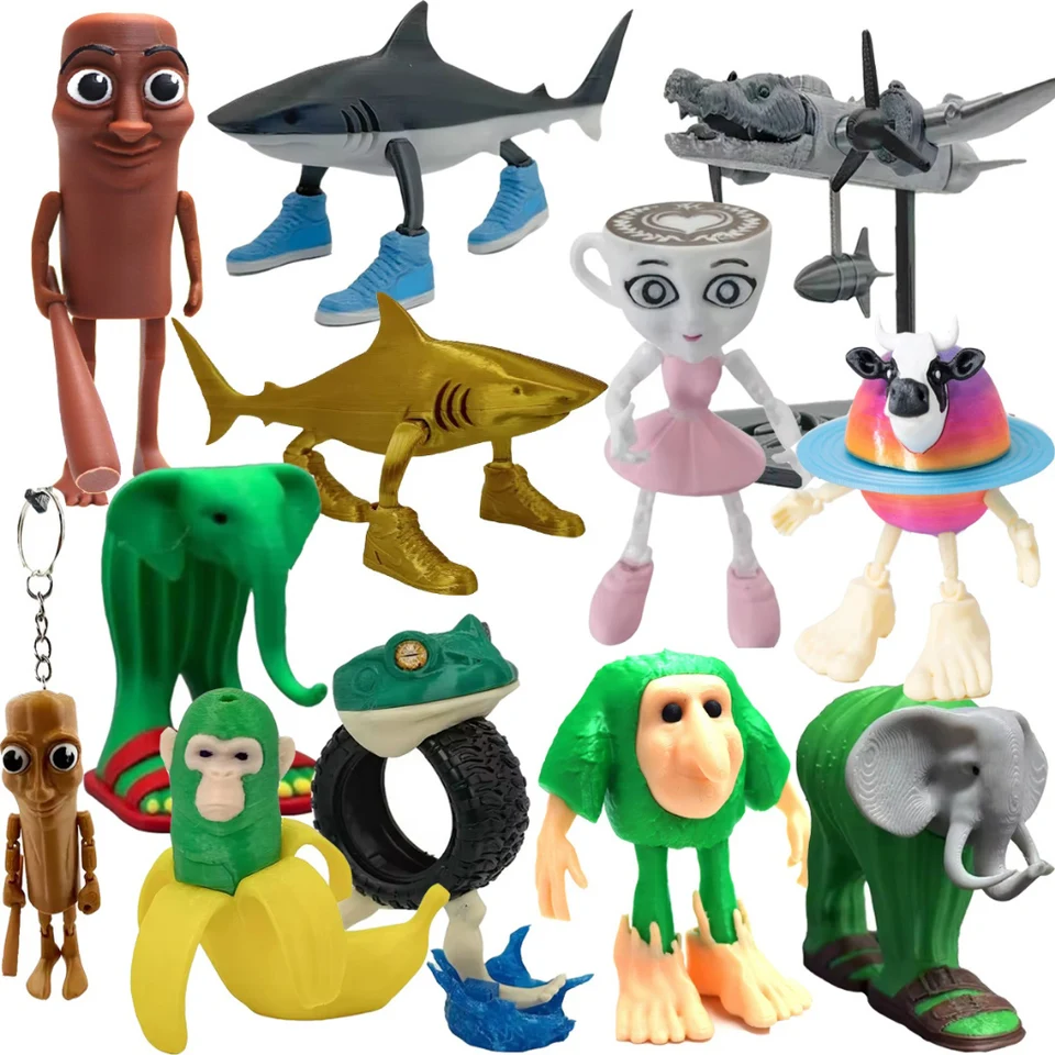 Figura De Tiburón Tralalero Tralala – Muñeco 3D Con Sonido Tung Tung Tung, Juguete Coleccionable De Regalo Para Fans