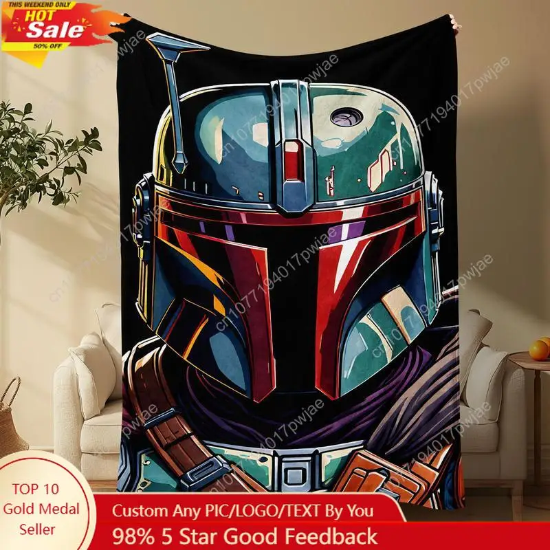 

Helmet Pattern Blanket, Soft Comfortable Throw Blanket Cool Bedroom Bedding Blankets Warm Napping Custom blankets