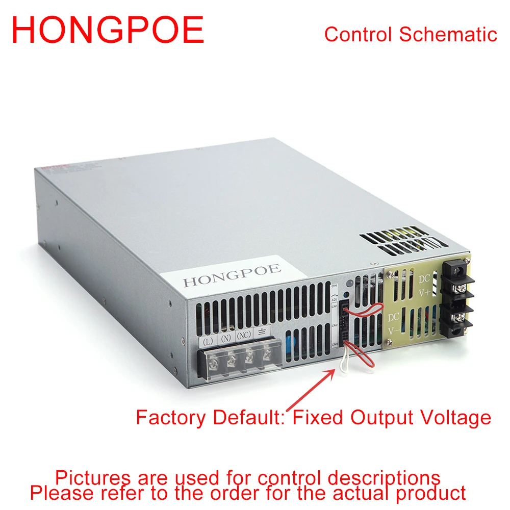 1500W~8000W Adjustable Power Supply 0-68V 72V 85V 90V 100V110V AC to DC 110V/220V 0-5V Analog signal PLC PMW Control Output